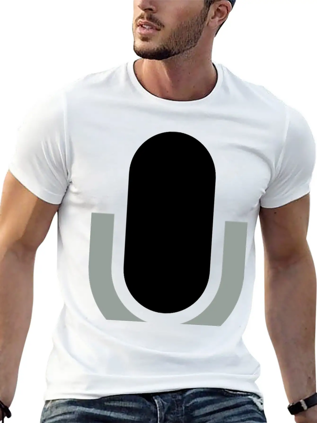 Icon Microphone Clipart Unisex Casual T-Shirt – Clean Design For Daily Comfort