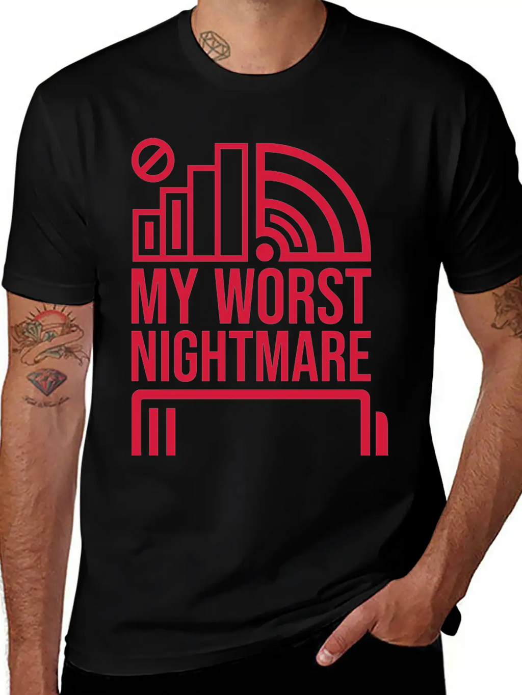 Icons My Worst Nightmare Breathable Soft Cotton T-Shirt – Timeless Casual Look