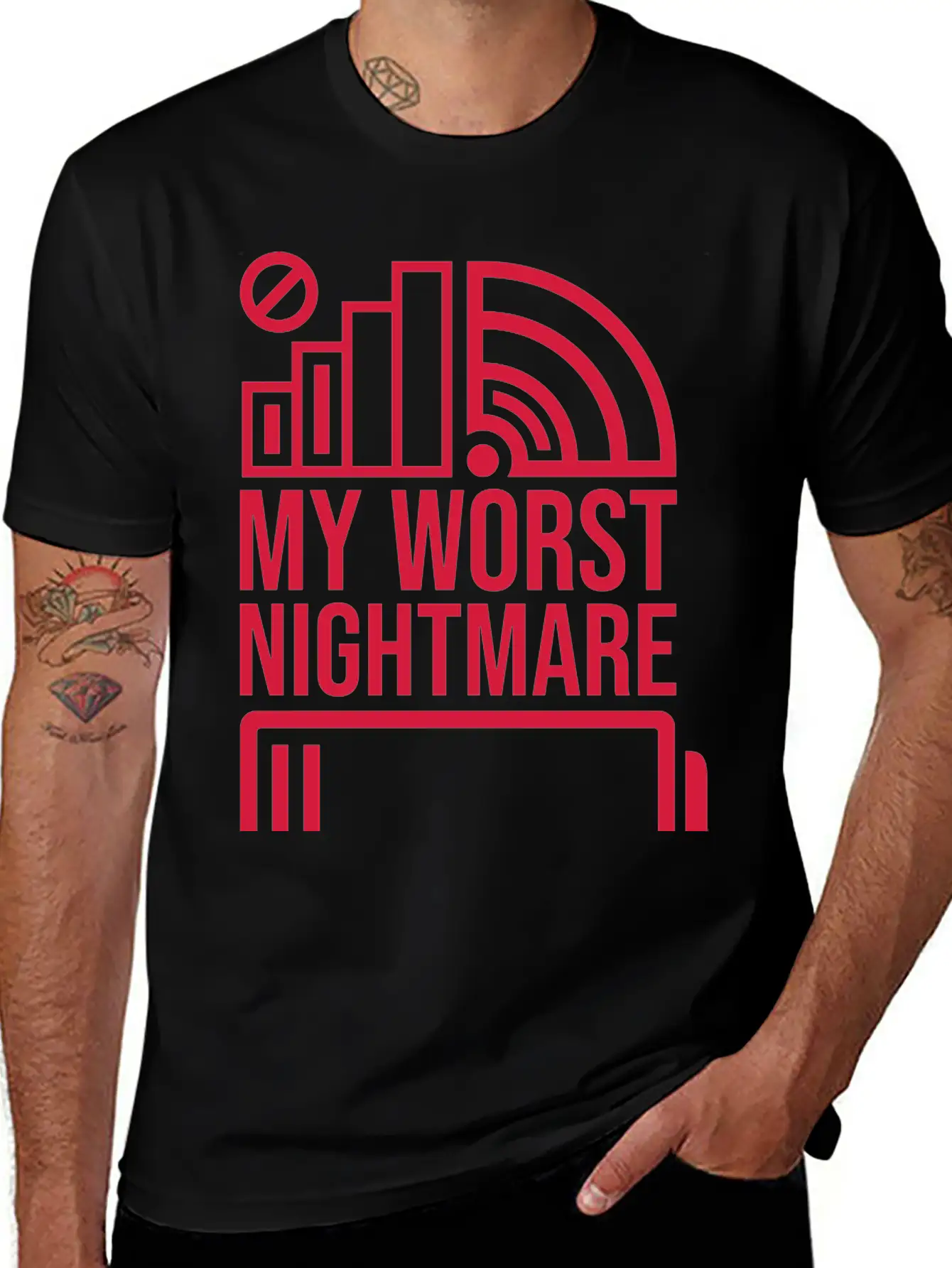 Icons My Worst Nightmare Breathable Soft Cotton T-Shirt – Timeless Casual Look