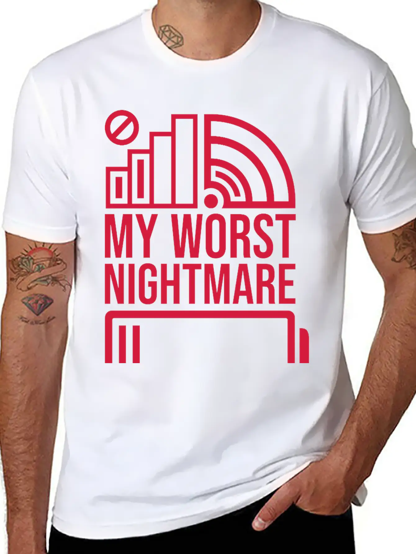 Icons My Worst Nightmare Breathable Soft Cotton T-Shirt – Timeless Casual Look