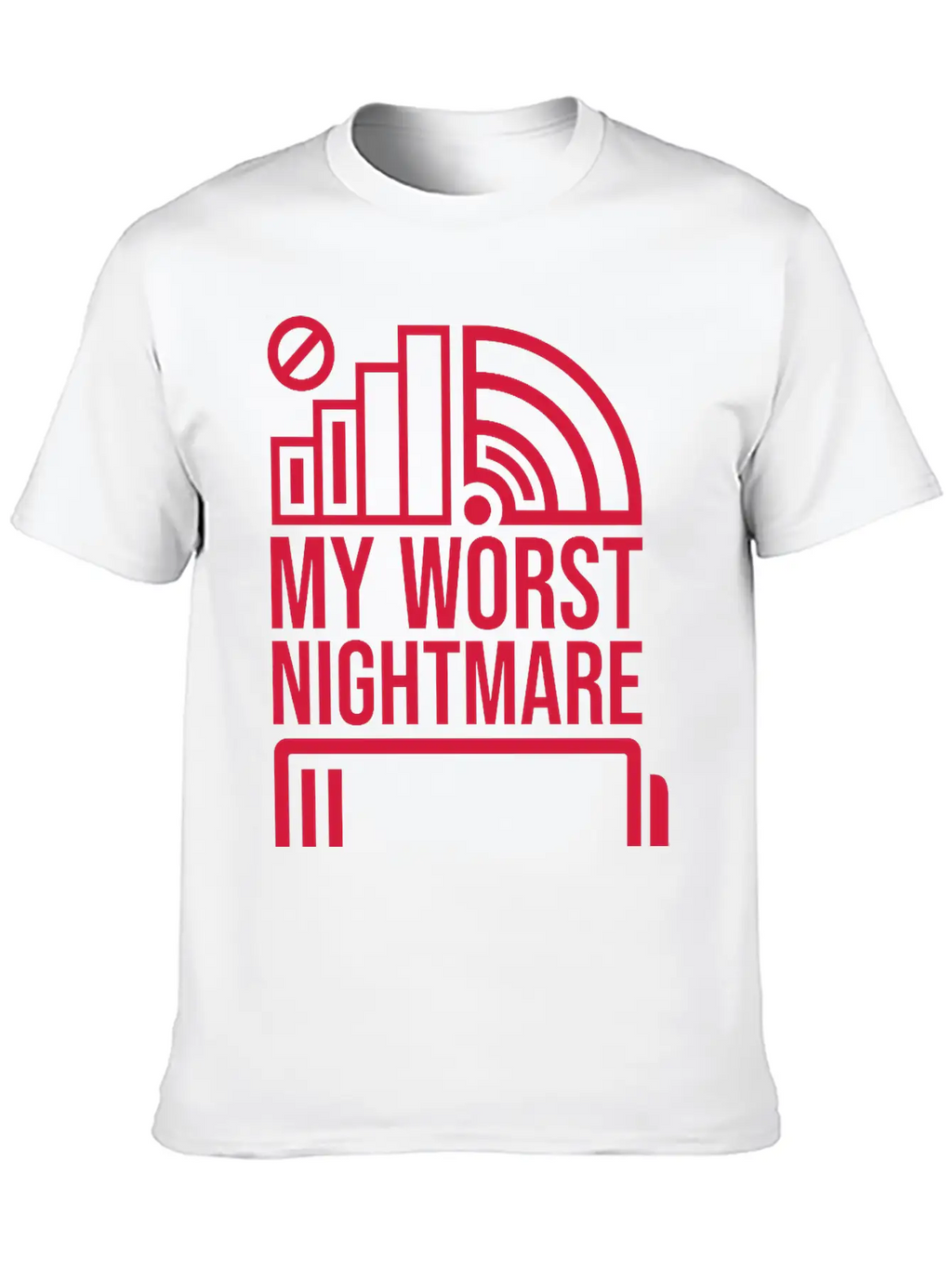 Icons My Worst Nightmare Breathable Soft Cotton T-Shirt – Timeless Casual Look