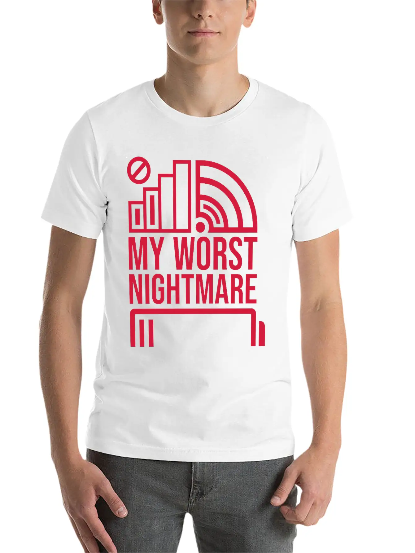 Icons My Worst Nightmare Breathable Soft Cotton T-Shirt – Timeless Casual Look