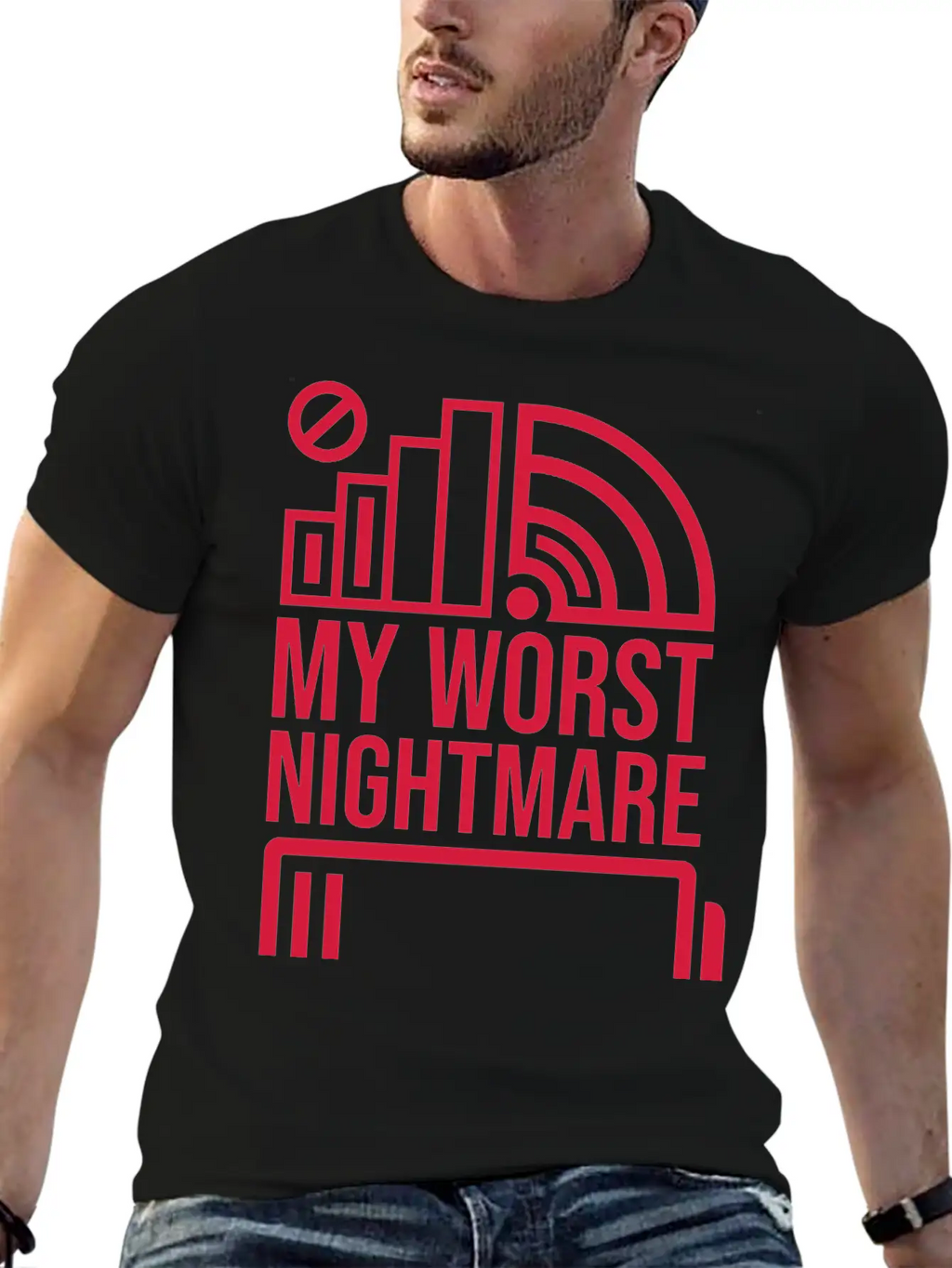 Icons My Worst Nightmare Breathable Soft Cotton T-Shirt – Timeless Casual Look