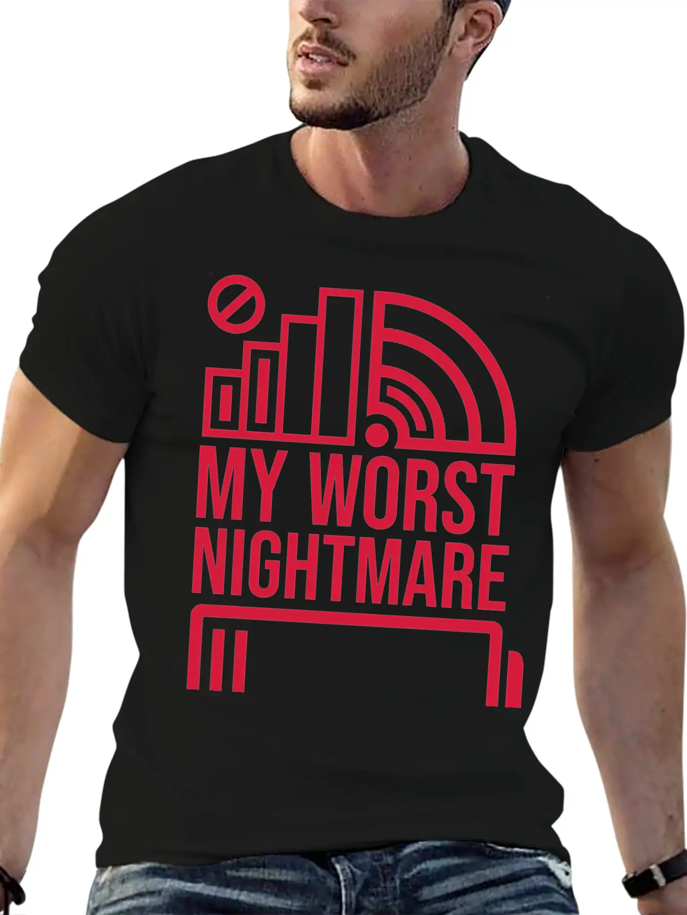 Icons My Worst Nightmare Breathable Soft Cotton T-Shirt – Timeless Casual Look