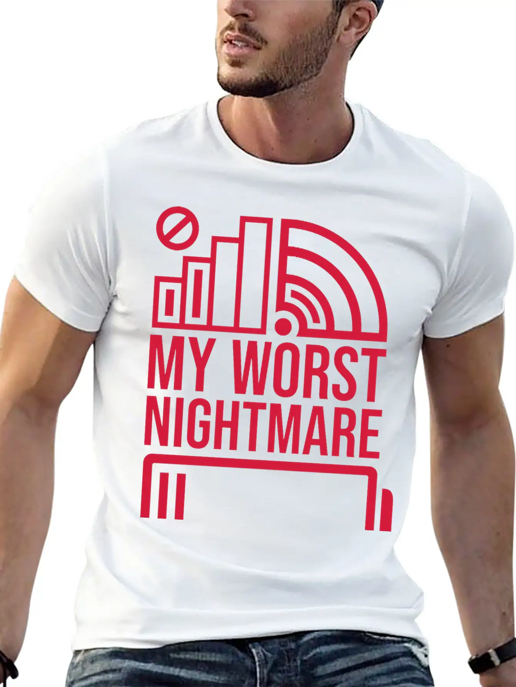Icons My Worst Nightmare Breathable Soft Cotton T-Shirt – Timeless Casual Look