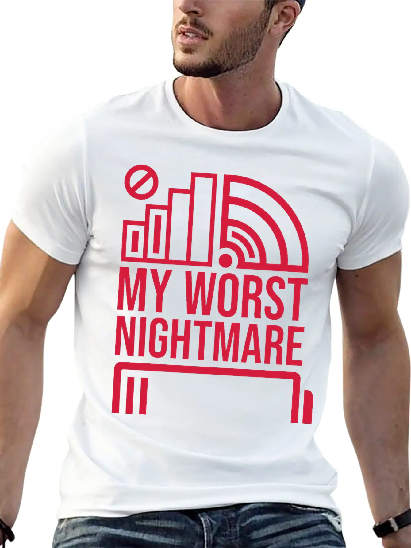 Icons My Worst Nightmare Breathable Soft Cotton T-Shirt – Timeless Casual Look