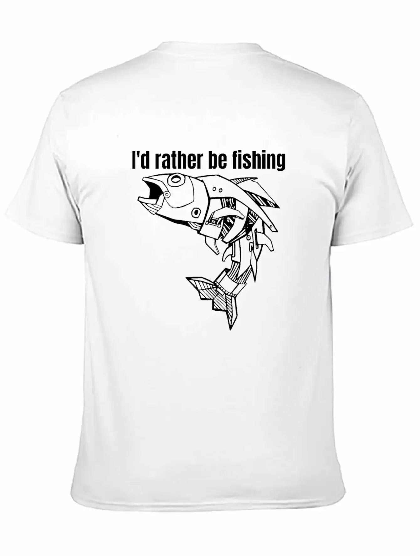I'd Rather Be Fishing Breathable Graphic T-Shirt – Perfect For Casual Days
