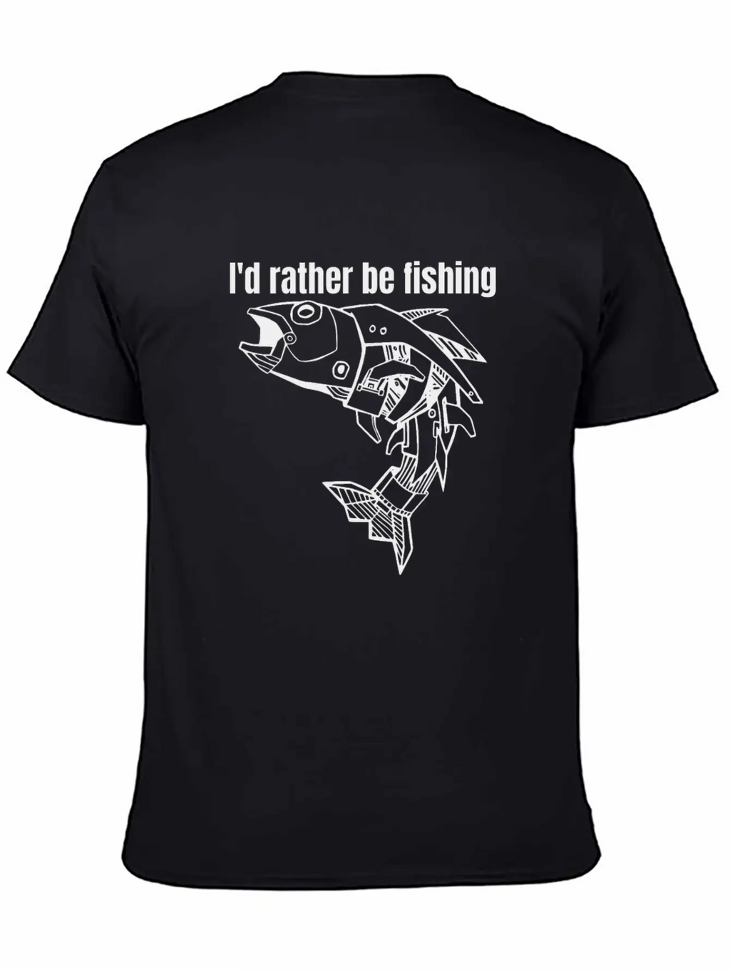 I'd Rather Be Fishing Breathable Graphic T-Shirt – Perfect For Casual Days