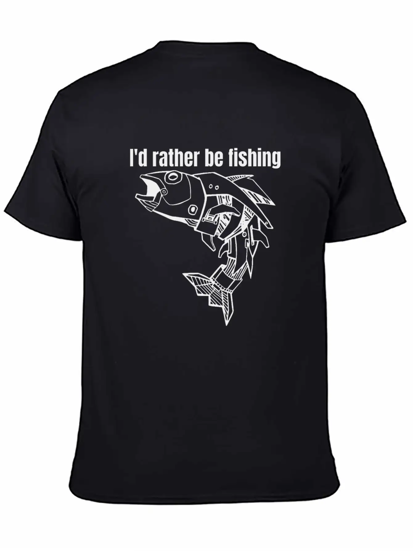 I'd Rather Be Fishing Breathable Graphic T-Shirt – Perfect For Casual Days