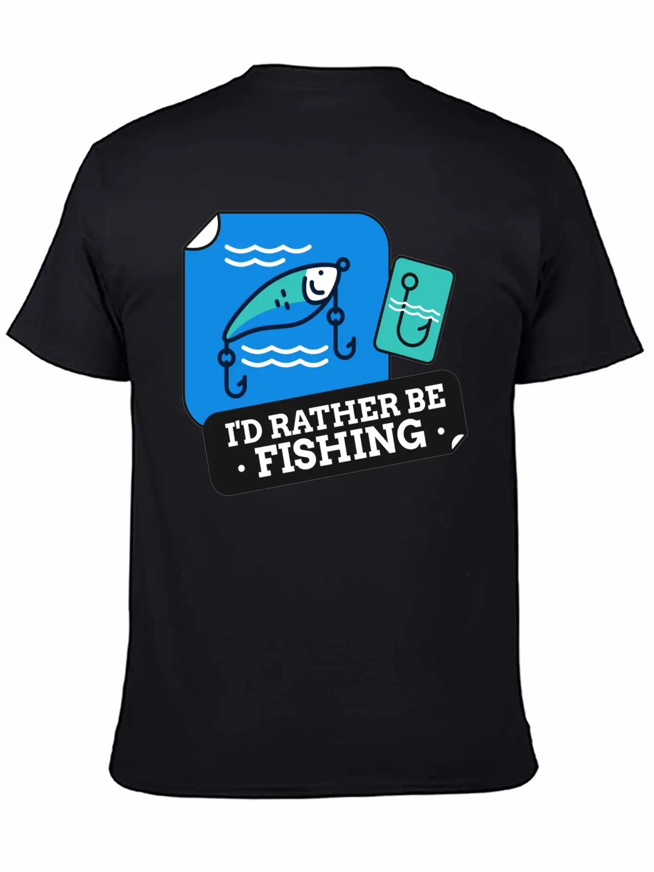 I'd Rather Be Fishing Stylish Everyday T-Shirt – Unisex Basic Cotton Tee