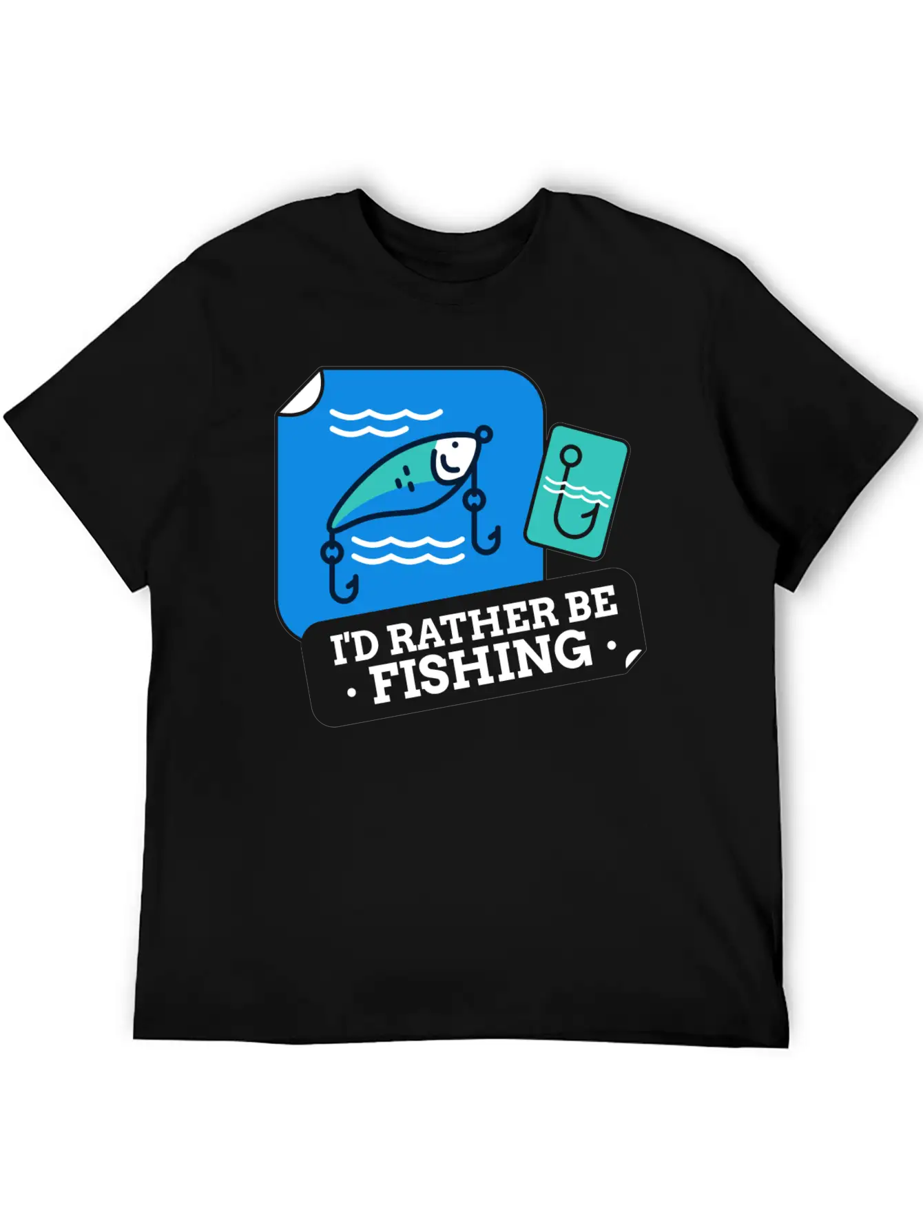 I'd Rather Be Fishing Stylish Everyday T-Shirt – Unisex Basic Cotton Tee