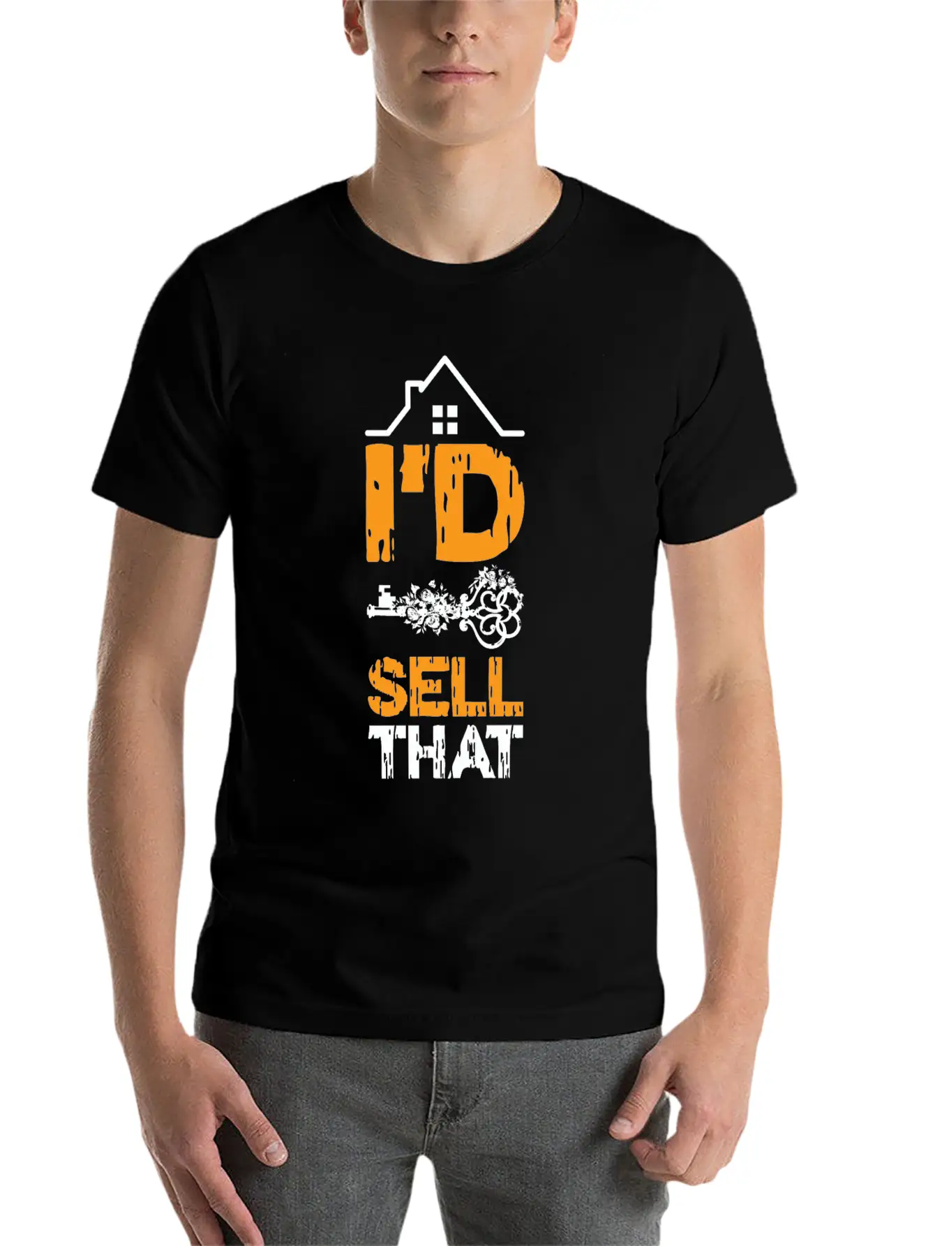 I'd Sell That Key Contract Negotiate Land Real Basic Graphic T-Shirt – Daily Comfort In Soft Cotton