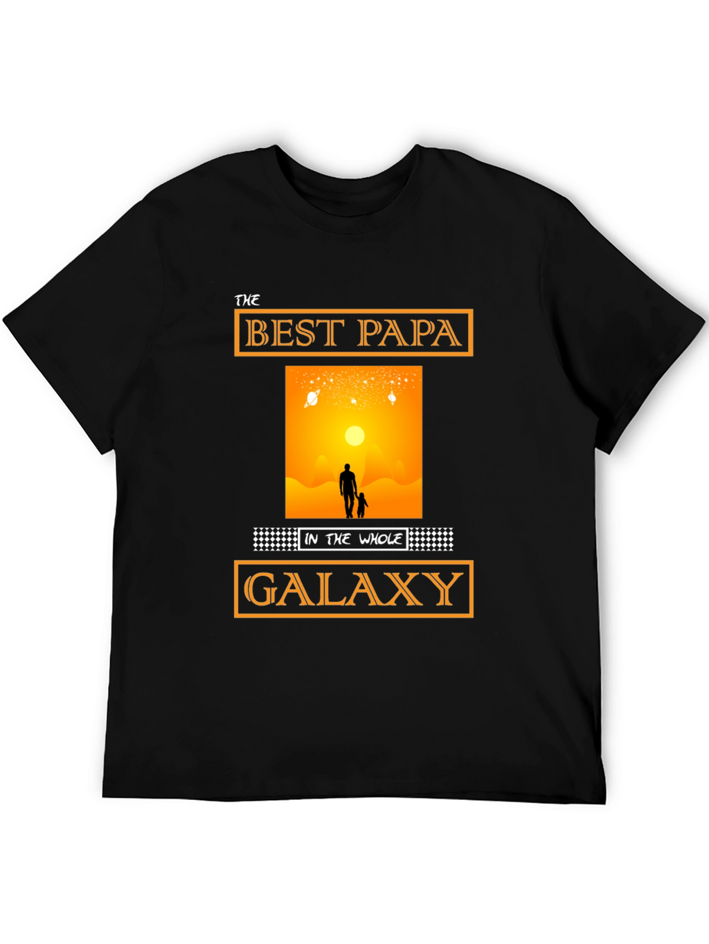Best Papa in the Galaxy T-Shirt Fathers Day Gift