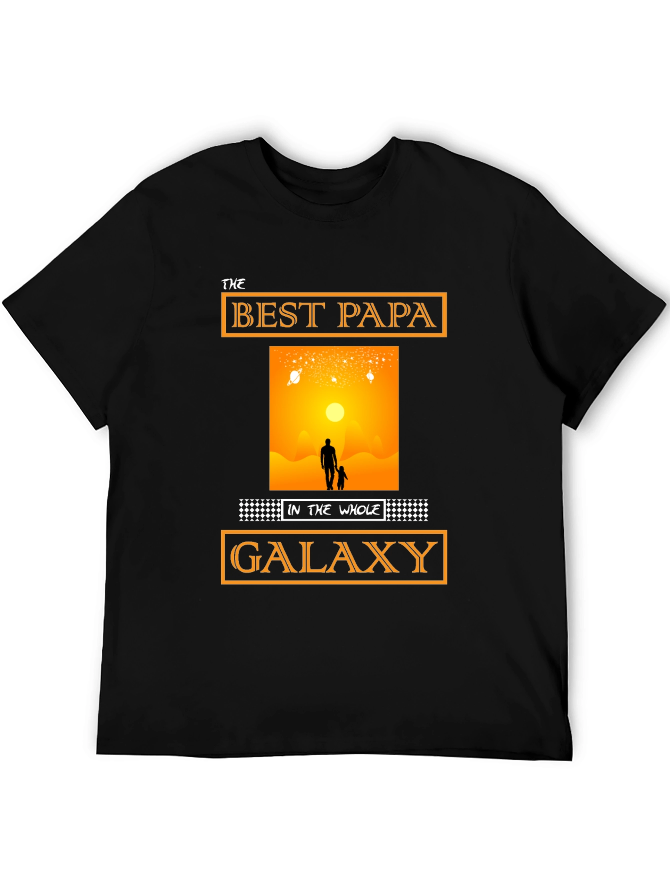 Best Papa in the Galaxy T-Shirt Fathers Day Gift