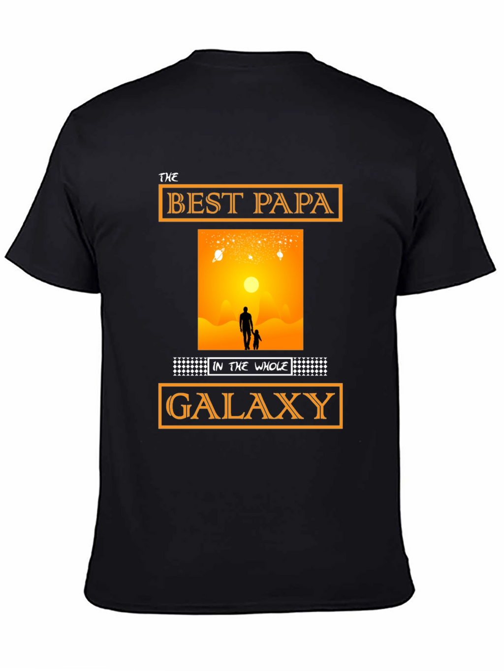 Best Papa in the Galaxy T-Shirt Fathers Day Gift