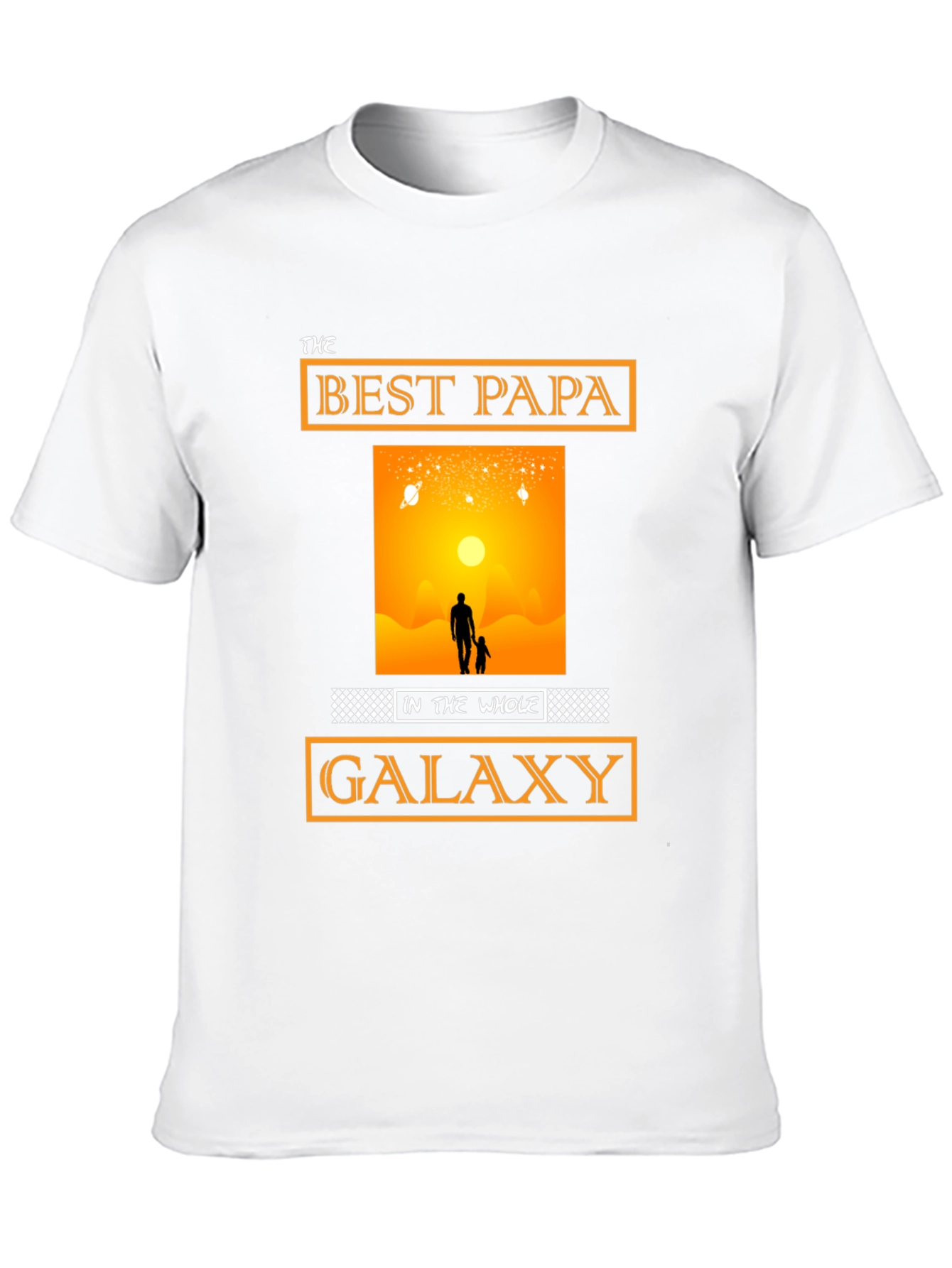 Best Papa in the Galaxy T-Shirt Fathers Day Gift