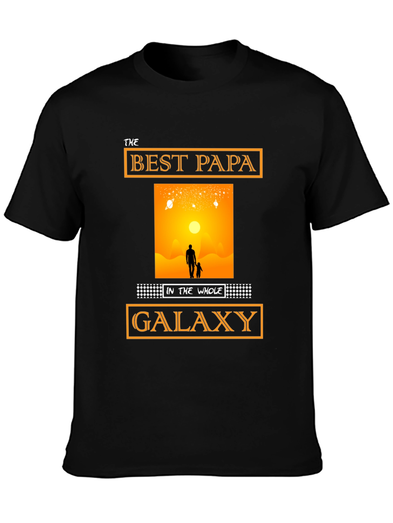Best Papa in the Galaxy T-Shirt Fathers Day Gift