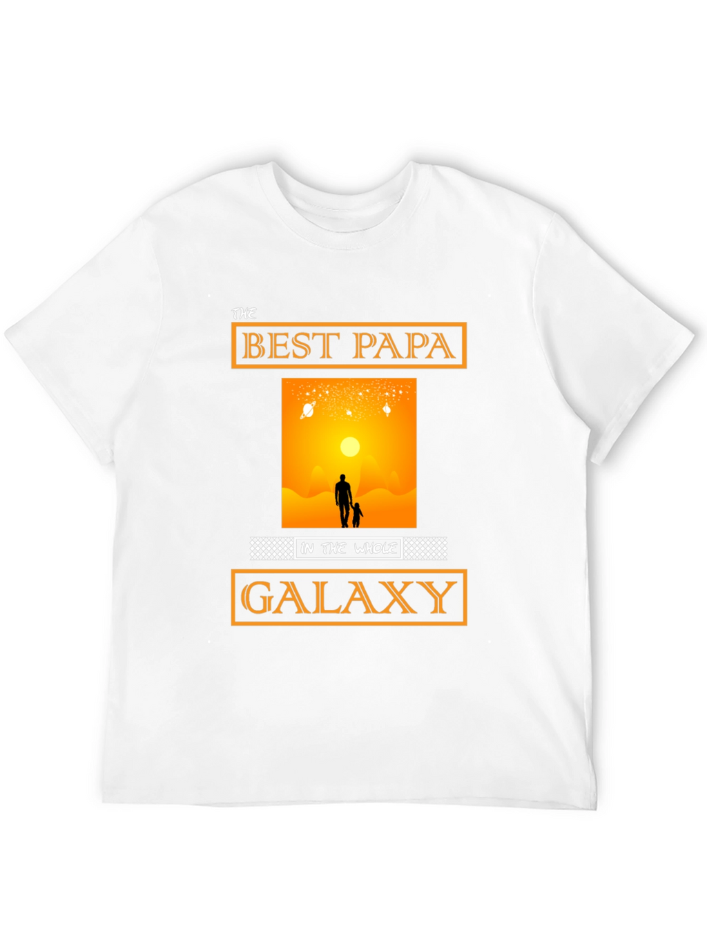 Best Papa in the Galaxy T-Shirt Fathers Day Gift