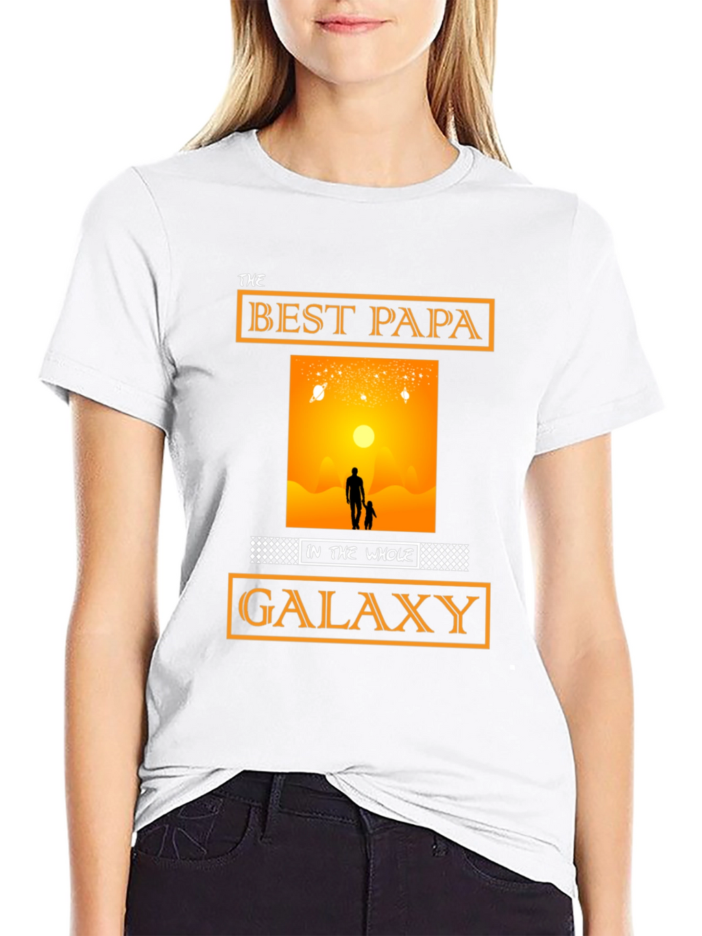 Best Papa in the Galaxy T-Shirt Fathers Day Gift
