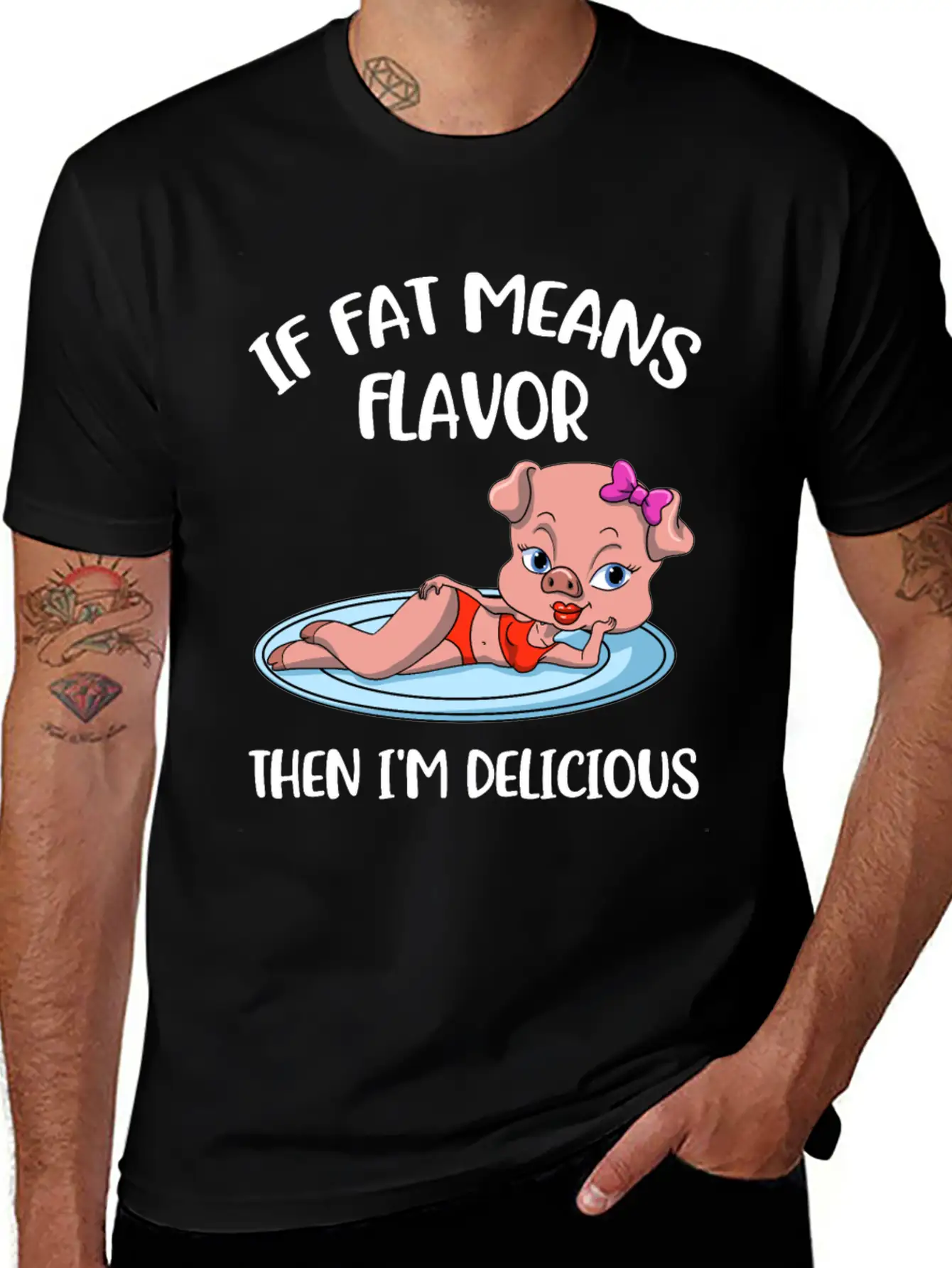 If Fat Means Flavor Funny Keto Gift Classic Cotton Tee – Unisex Comfort For Any Season
