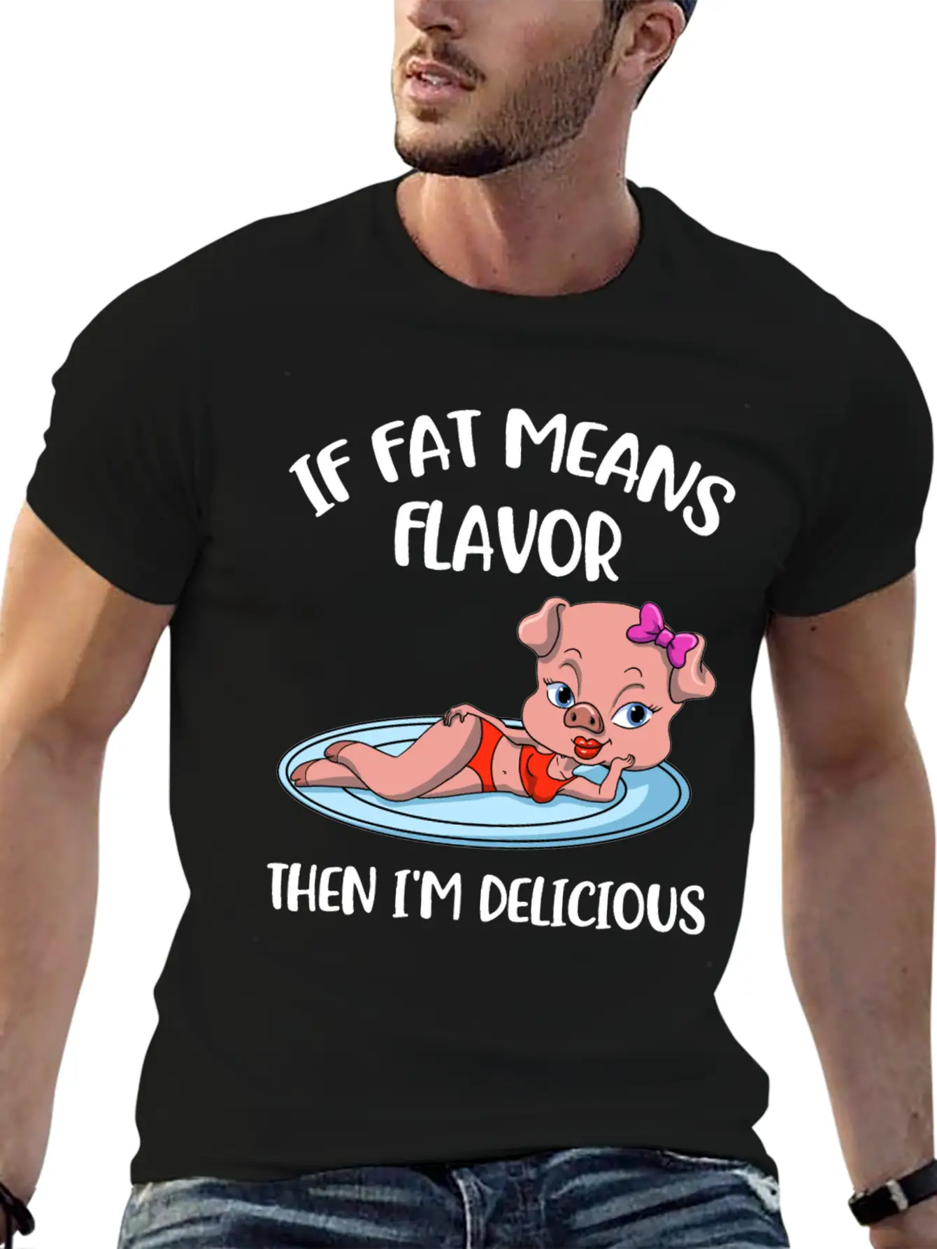 If Fat Means Flavor Funny Keto Gift Classic Cotton Tee – Unisex Comfort For Any Season