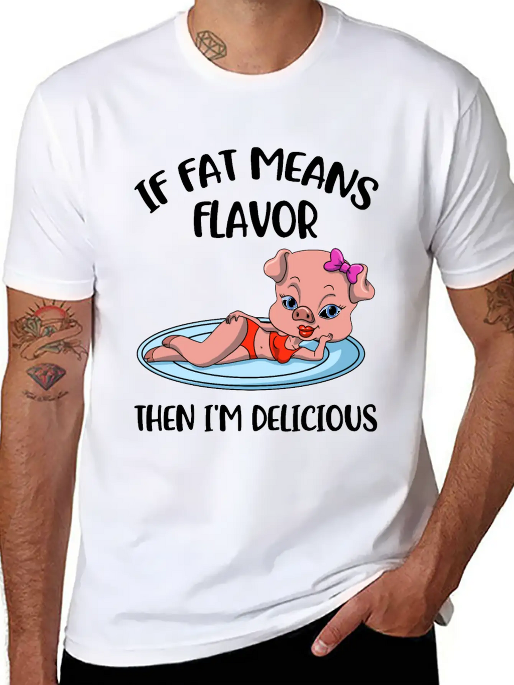 If Fat Means Flavor Funny Keto Gift Classic Cotton Tee – Unisex Comfort For Any Season