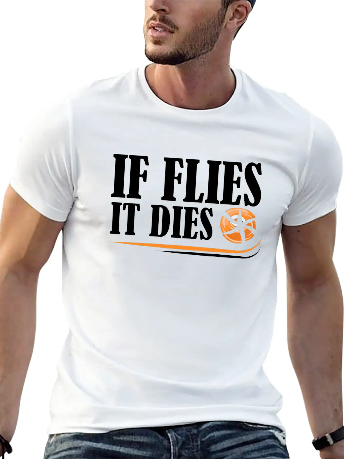 If Flies It Dies Skeet Shooting Funny Design Gift Classic Cotton Tee – Unisex Comfort For Any Season