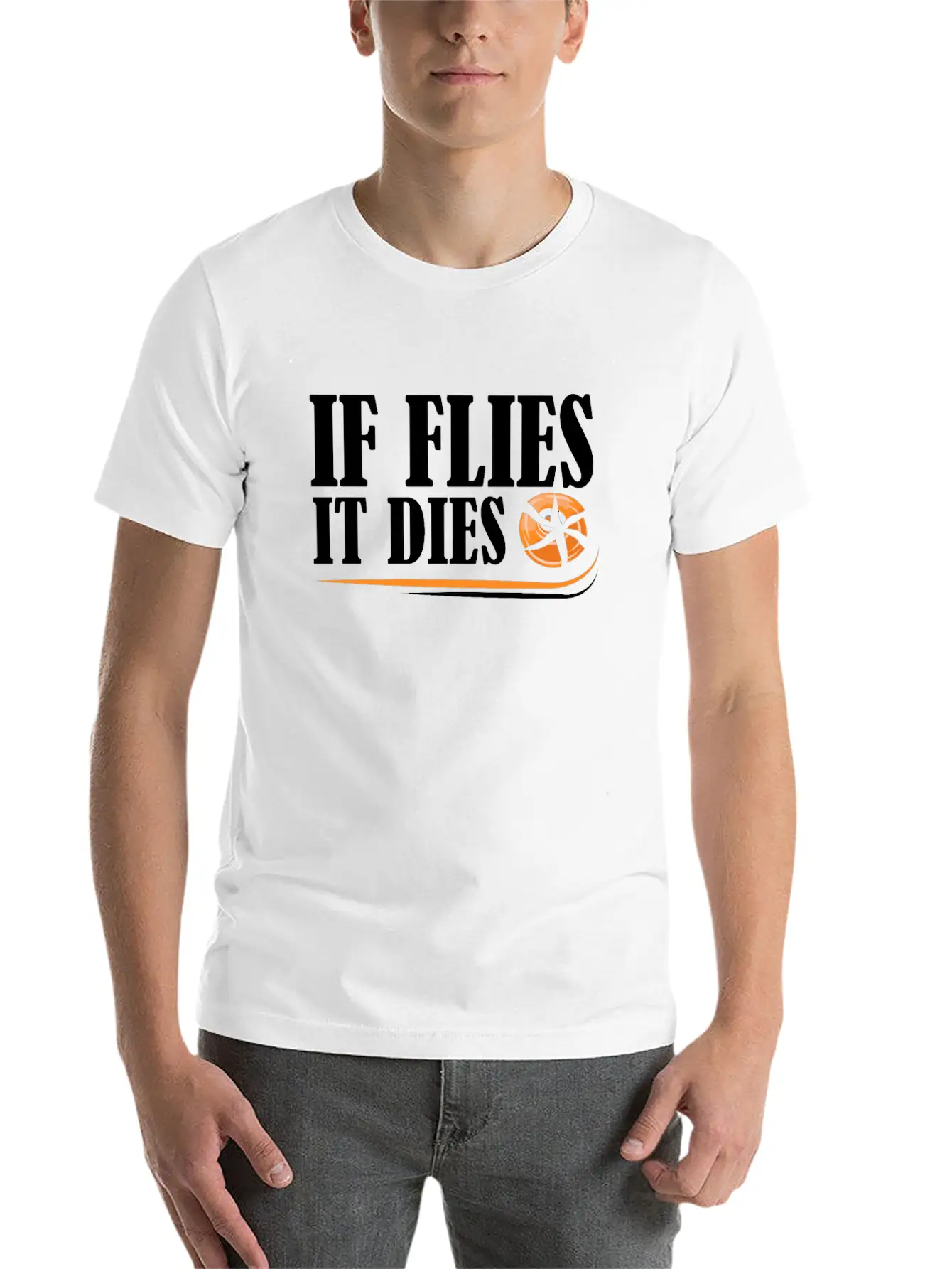 If Flies It Dies Skeet Shooting Funny Design Gift Classic Cotton Tee – Unisex Comfort For Any Season
