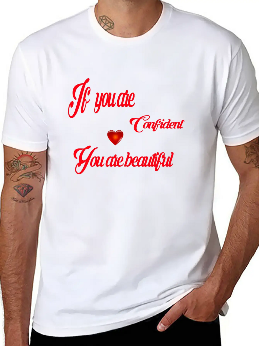 If You Are Confident You Are Beautiful Timeless Short Sleeve Tee – Comfy And Minimalist Design