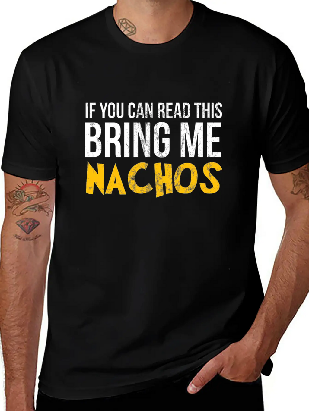 If You Can Read This Bring Me Nachos Lover Foodie Breathable Graphic T-Shirt – Perfect For Casual Days
