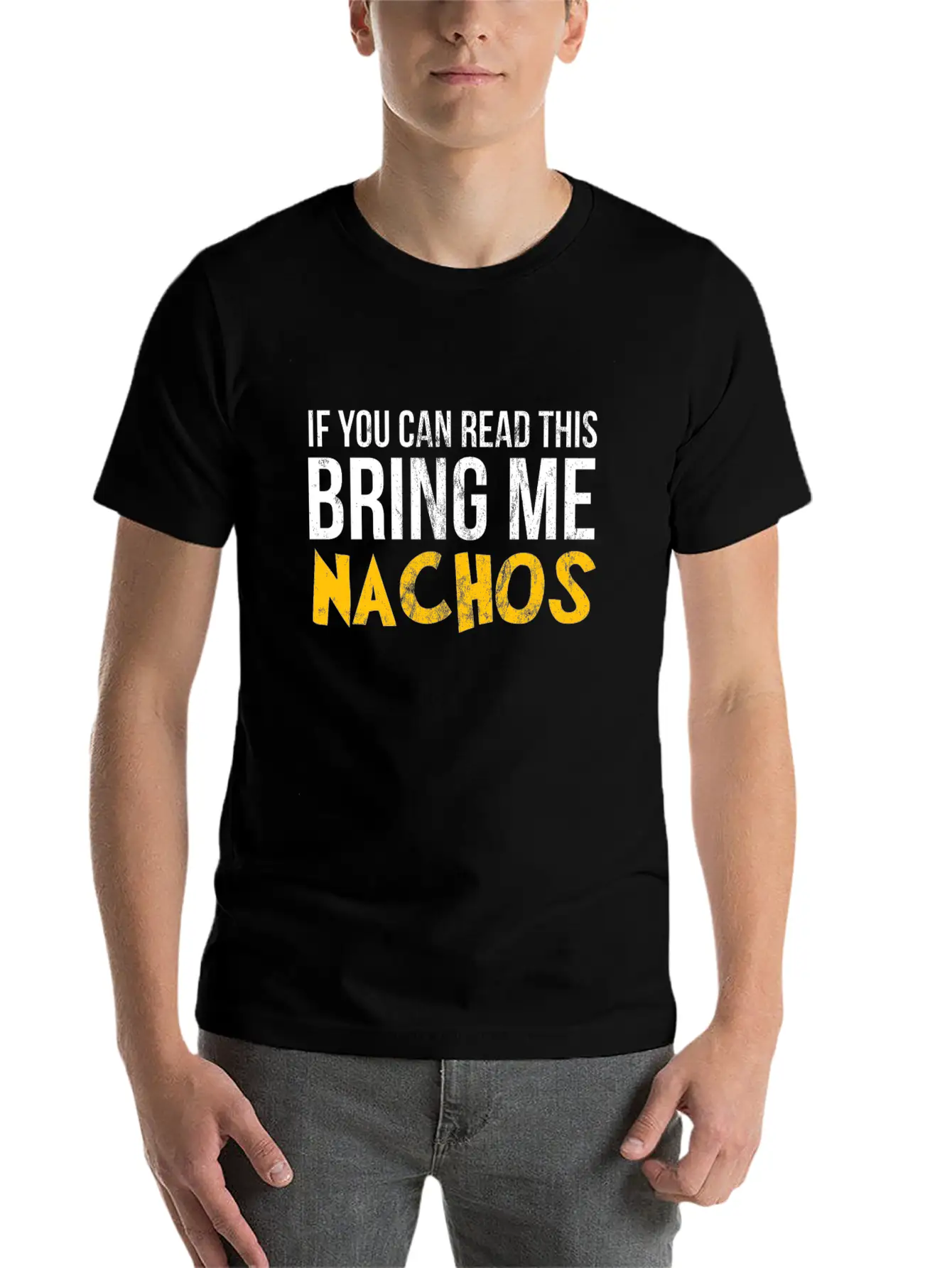 If You Can Read This Bring Me Nachos Lover Foodie Breathable Graphic T-Shirt – Perfect For Casual Days
