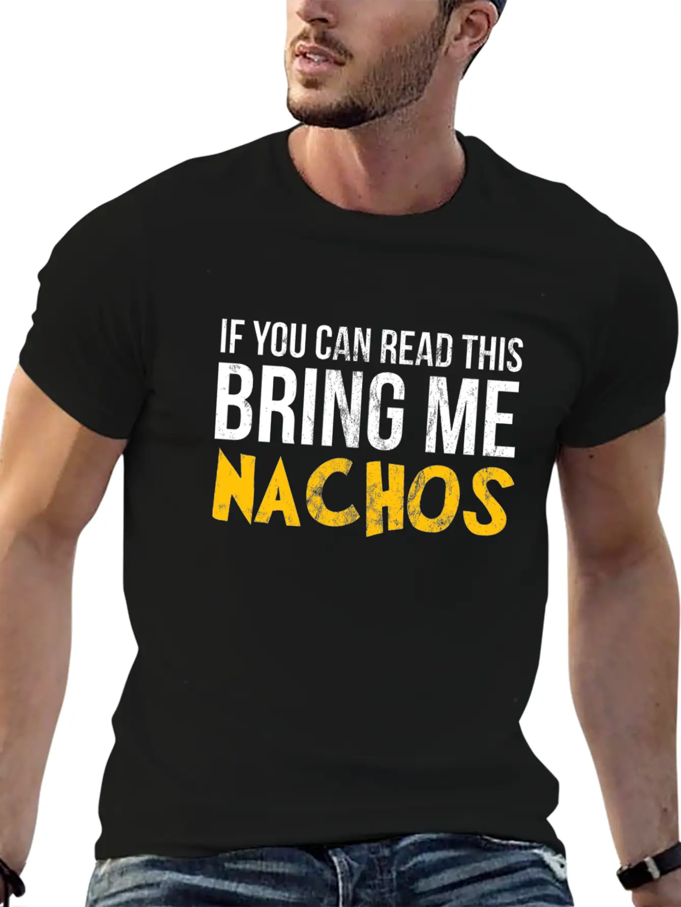 If You Can Read This Bring Me Nachos Lover Foodie Breathable Graphic T-Shirt – Perfect For Casual Days