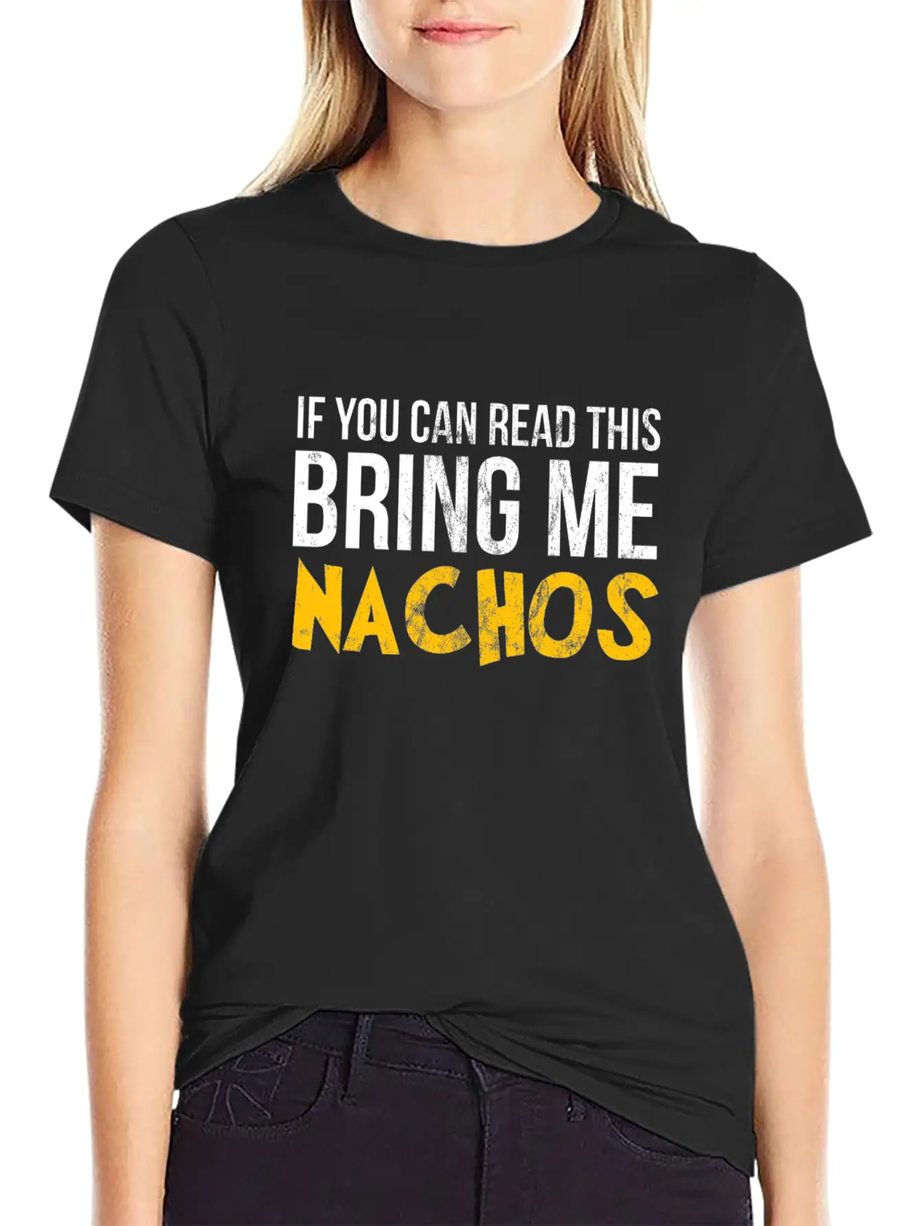 If You Can Read This Bring Me Nachos Lover Foodie Breathable Graphic T-Shirt – Perfect For Casual Days