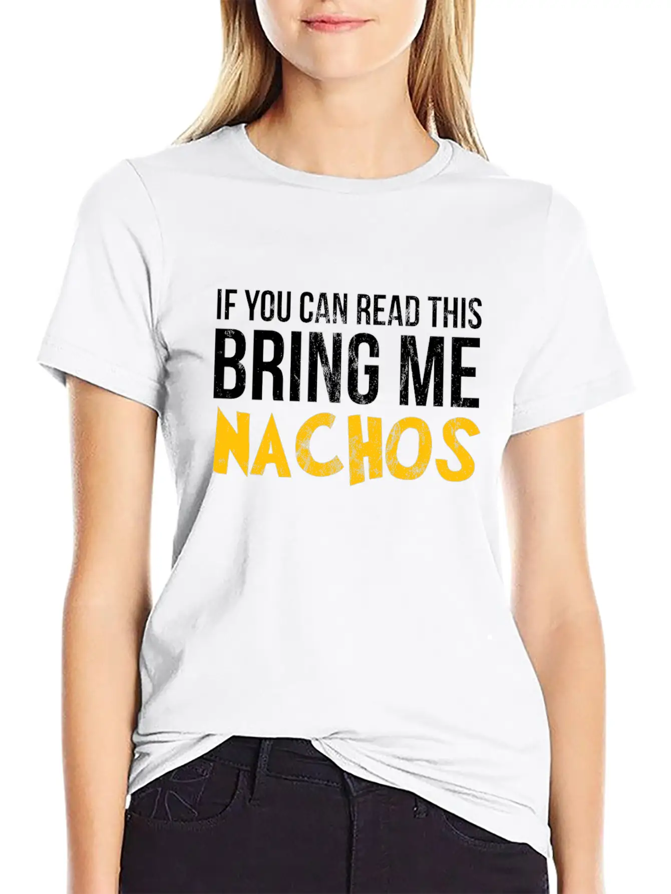 If You Can Read This Bring Me Nachos Lover Foodie Breathable Graphic T-Shirt – Perfect For Casual Days