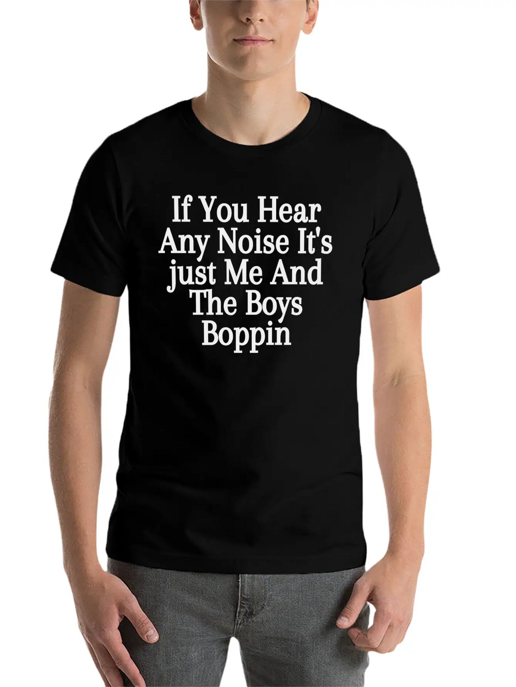 If You Hear Any Noise It S Just Me And The Boys Stylish Everyday T-Shirt – Unisex Basic Cotton Tee
