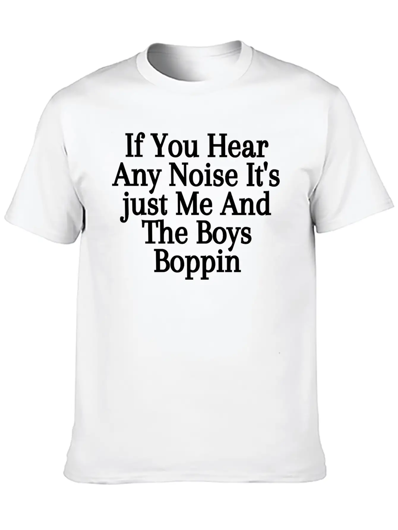 If You Hear Any Noise It S Just Me And The Boys Stylish Everyday T-Shirt – Unisex Basic Cotton Tee