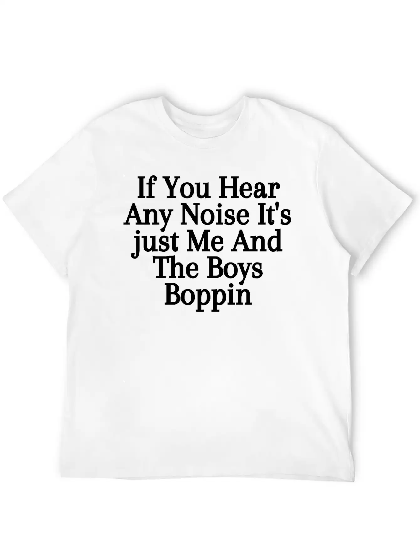 If You Hear Any Noise It S Just Me And The Boys Stylish Everyday T-Shirt – Unisex Basic Cotton Tee