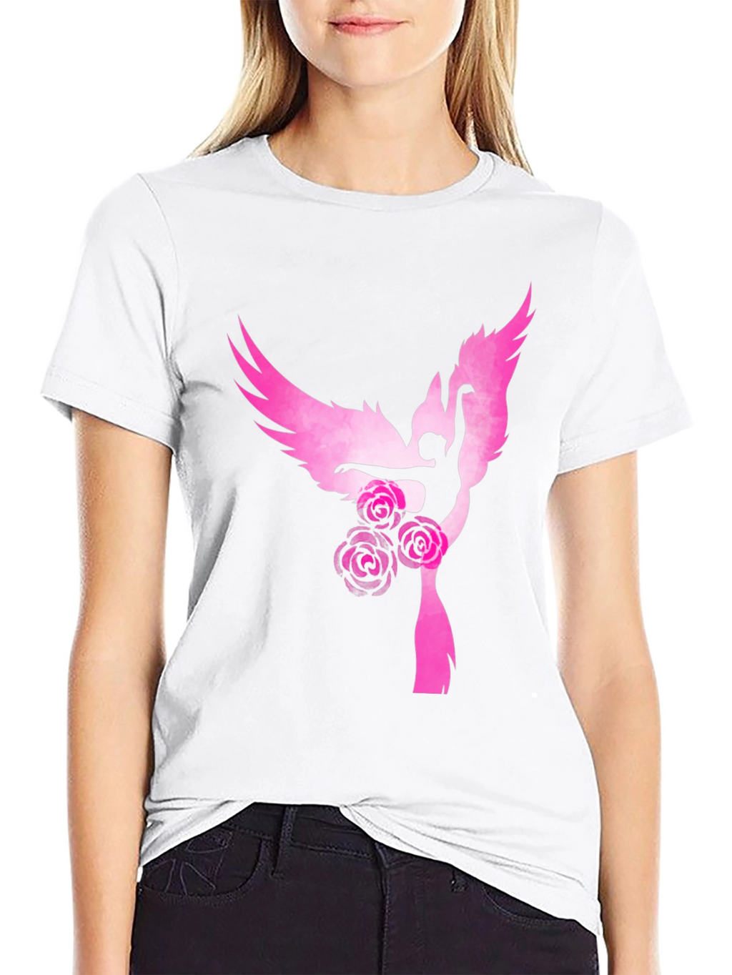 Angel Dancer Graphic Tee - Black T-Shirt