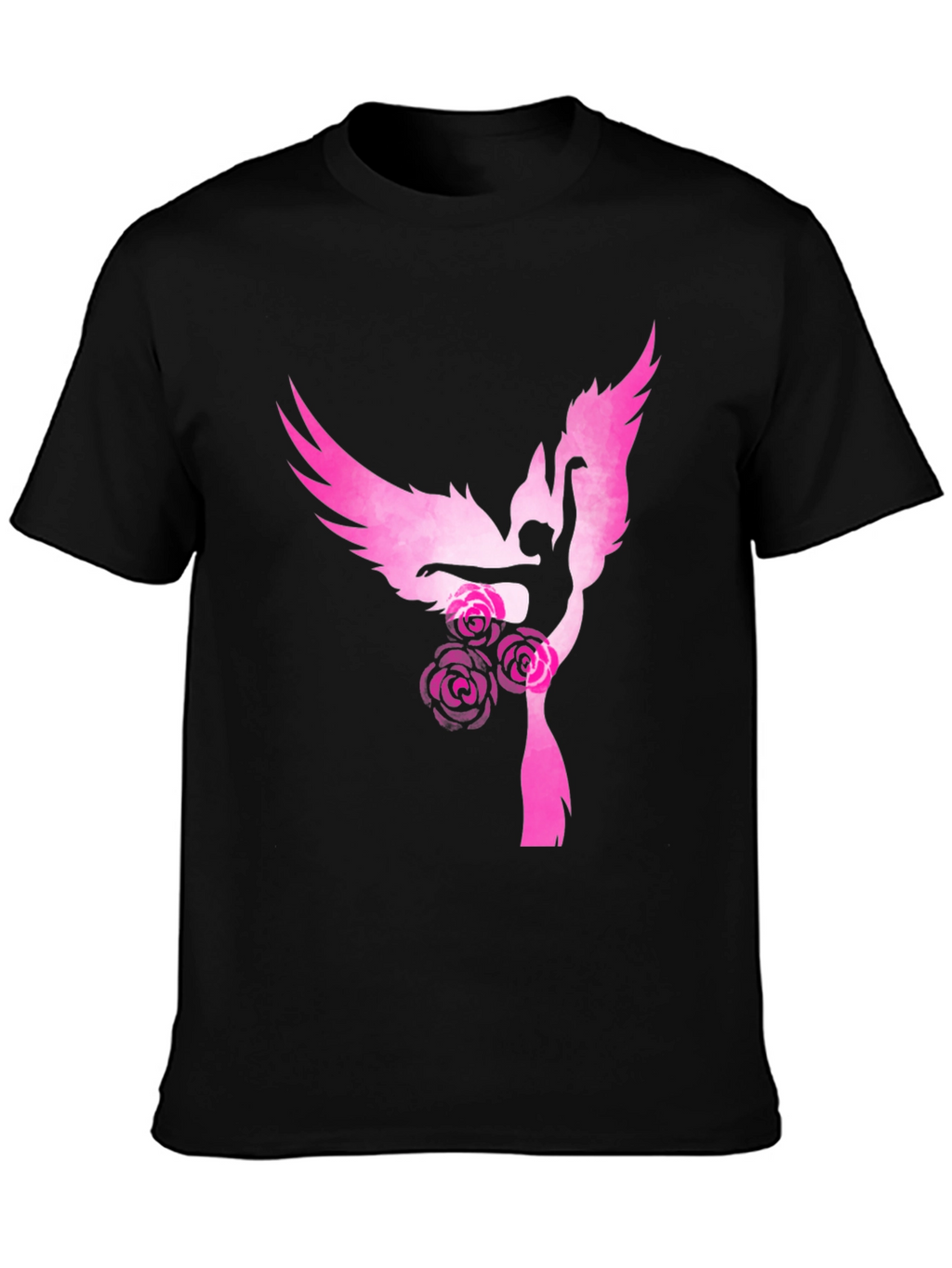 Angel Dancer Graphic Tee - Black T-Shirt