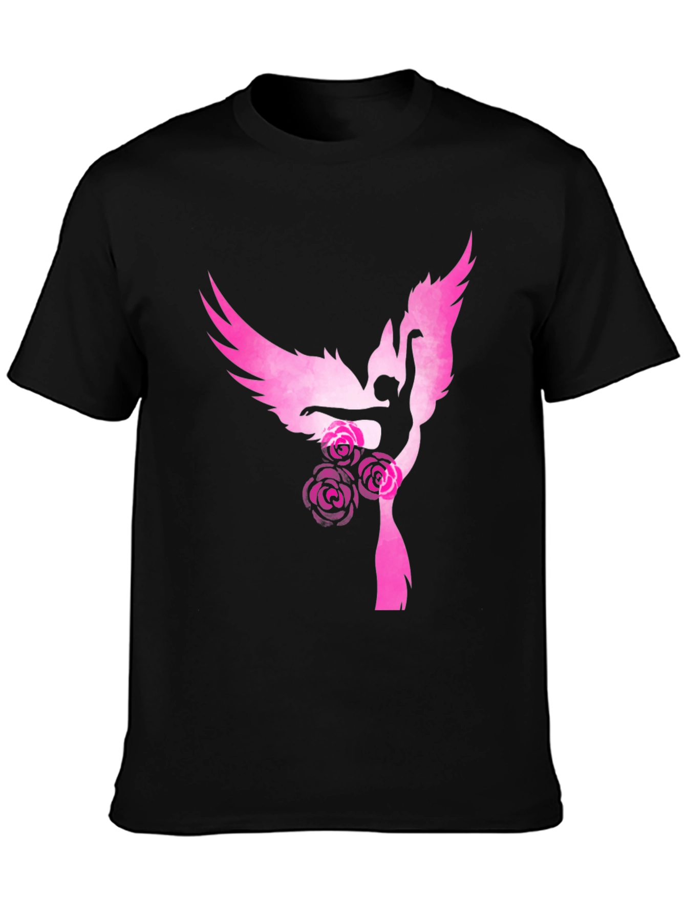 Angel Dancer Graphic Tee - Black T-Shirt