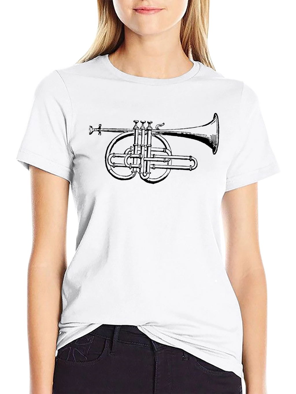 Trumpet Graphic Black T-Shirt