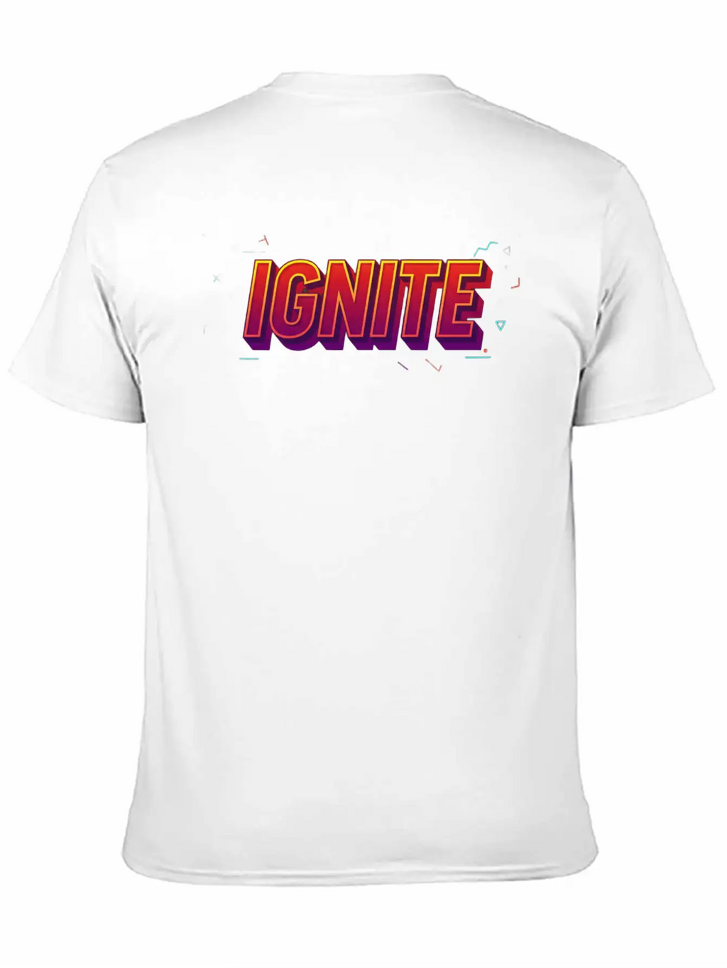 IGNITE Bold Retro Typography Graphic Breathable Soft Cotton T-Shirt – Timeless Casual Look