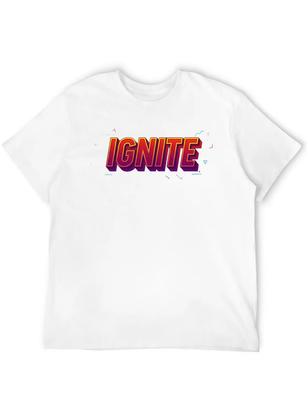 IGNITE Bold Retro Typography Graphic Timeless Short Sleeve Tee – Comfy And Minimalist Design