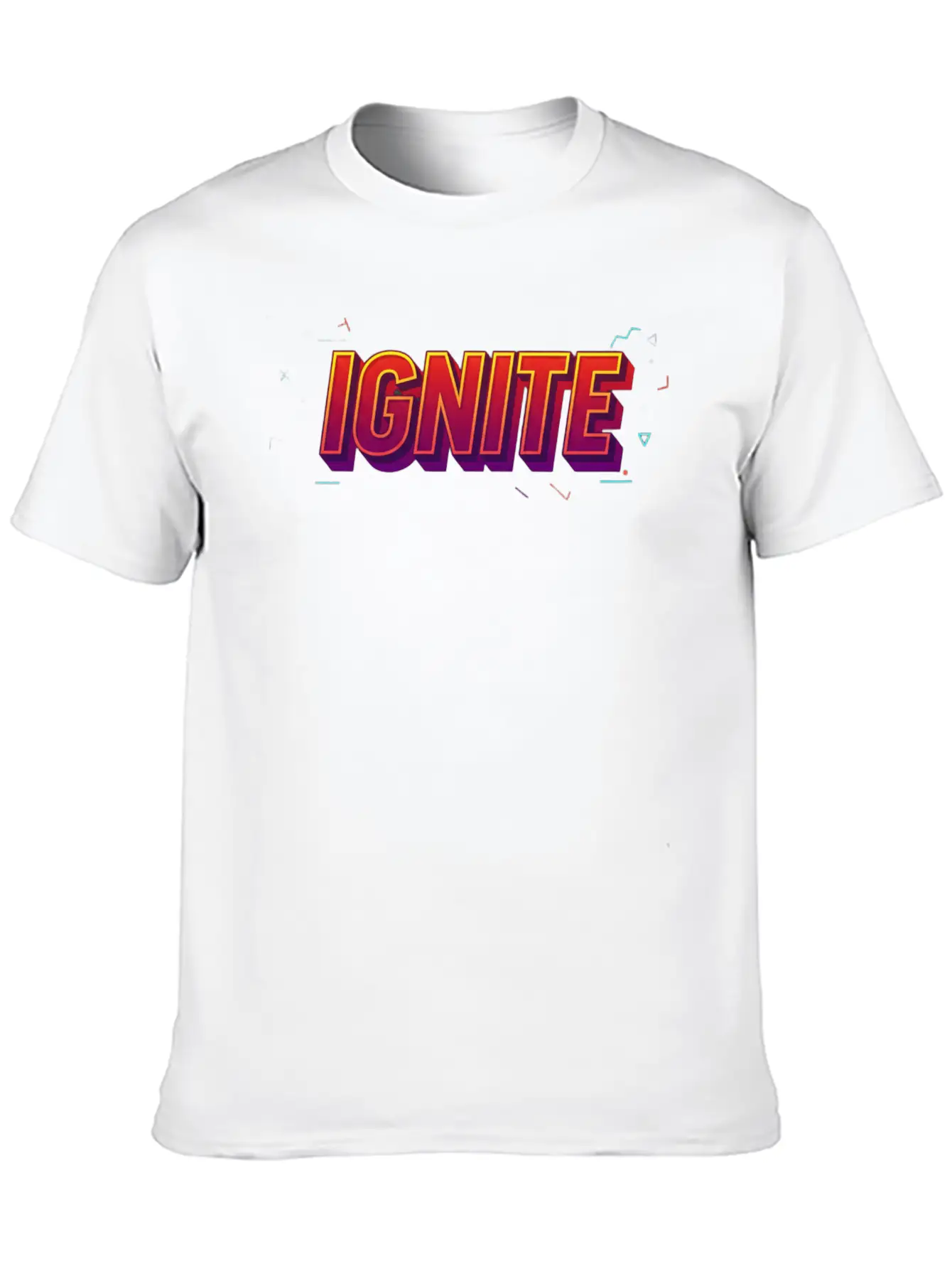 IGNITE Bold Retro Typography Graphic Timeless Short Sleeve Tee – Comfy And Minimalist Design