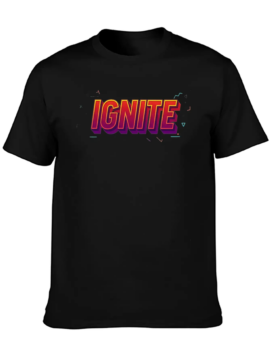 IGNITE Bold Retro Typography Graphic Timeless Short Sleeve Tee – Comfy And Minimalist Design