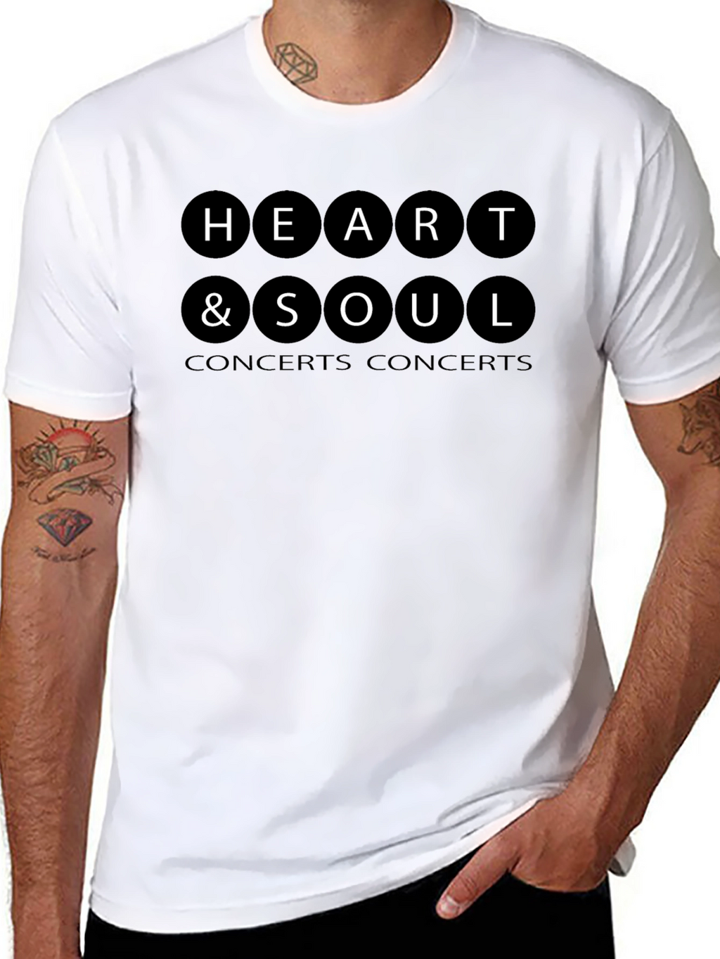 Heart & Soul Concerts Black T-Shirt