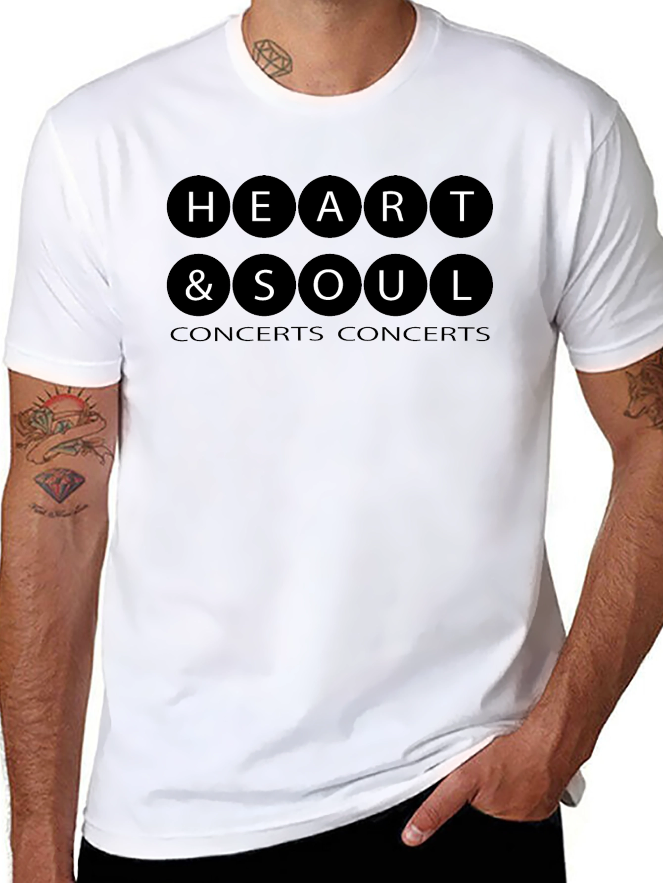 Heart & Soul Concerts Black T-Shirt