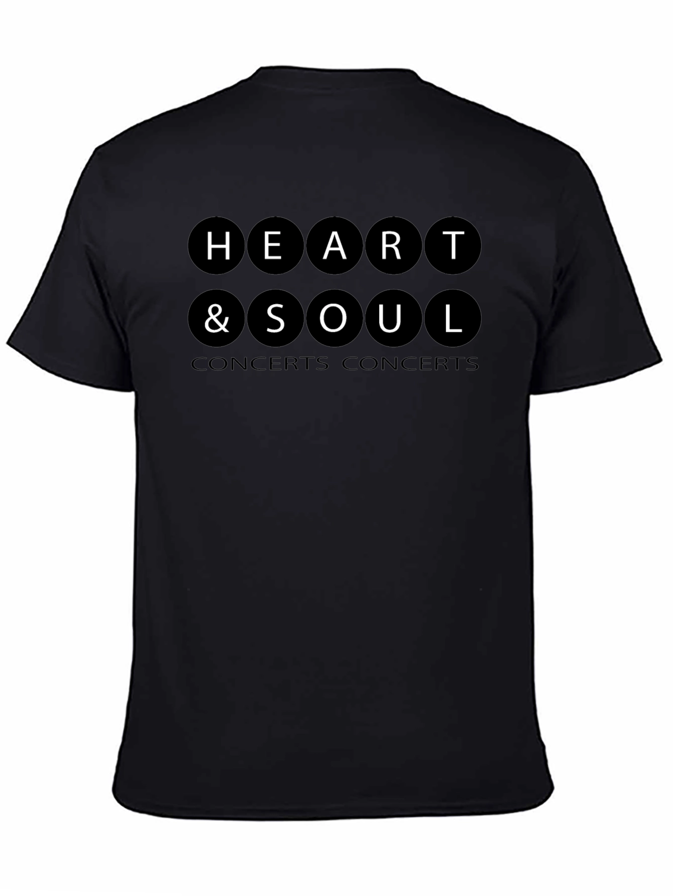 Heart & Soul Concerts Black T-Shirt