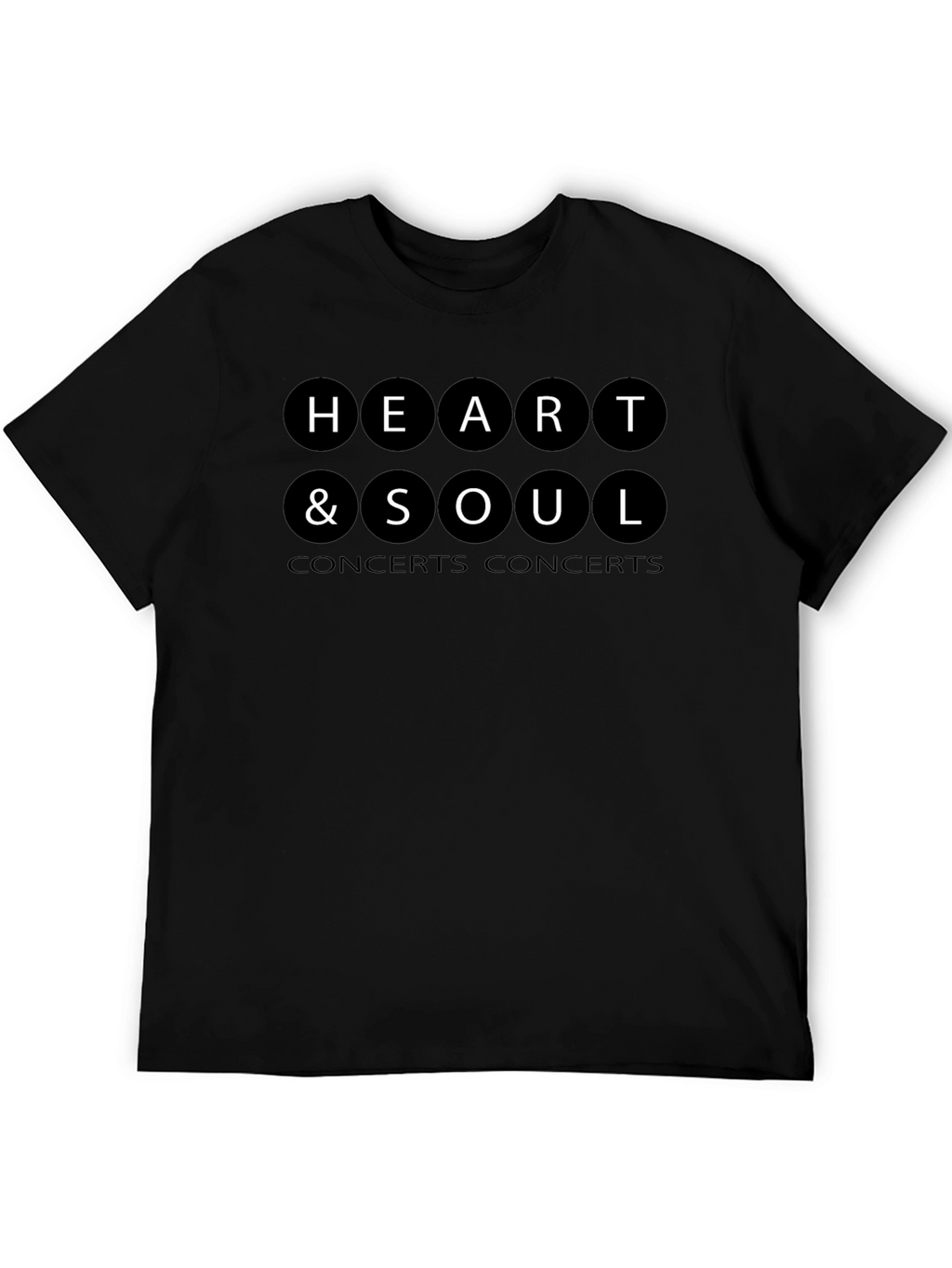 Heart & Soul Concerts Black T-Shirt