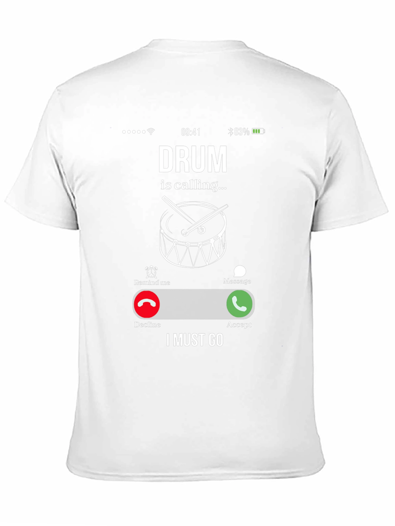 Drum is Calling Graphic T-Shirt - Musician Humor Tee